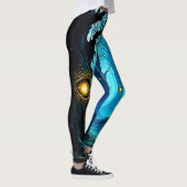 Dark Fantasy Eyeball Forest Design Leggings (Rechts)