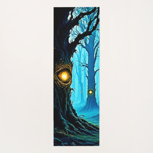 Dark Fantasy Eyeball Forest Design Yogamat (Achterkant)