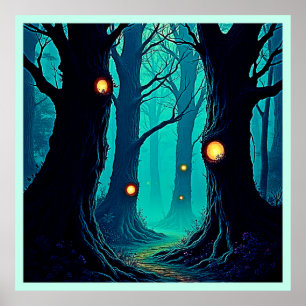 Dark Fantasy Forest Mystery Poster