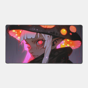 Dark Fantasy Mushroom Elf Anime Girl Bureaumat