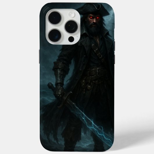 Dark Fantasy Pirate iPhone 15 Pro Max Case (Achterkant)
