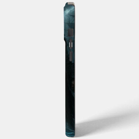 Dark Fantasy Pirate iPhone 15 Pro Max Case (Achterkant / Links)