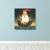 Dark Fantasy Santa Pirate Canvas Art (Insitu (Houten vloer))