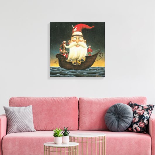Dark Fantasy Santa Pirate Canvas Art (Insitu (Woonkamer))