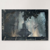 Dark Fantasy World Window Uitzicht Legpuzzel (Horizontaal)