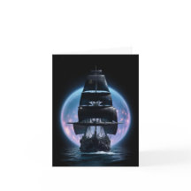 Dark Fantasy zeilschip Bon Voyage Kaart