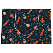 Dark Festive Mixed Candles Holiday Gift Bag Groot Cadeauzakje (Voorkant)