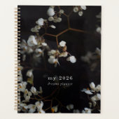 Dark floral aesthetic  planner (Voorkant)