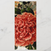 Dark Floral Botanical Elegant Romantic Wedding Menu (Achterkant)