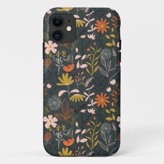 Dark Floral Case-Mate iPhone Case (Achterkant)