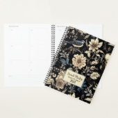 Dark Floral Custom Jaarlijkse Planner Hardcover (Display)