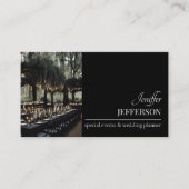 Dark Floral event wedding planner Visitekaartje (Voorkant)