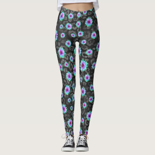 DARK FLORAL-LEGGINGS LEGGINGS