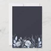 Dark Floral | Moderne Waterverf stelletjes Kaart (Achterkant)