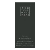 Dark Floral Salon Stylist Menu Winkel Prijslijst (Achterkant)