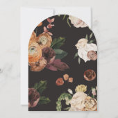Dark Florals Arch Photo Wedding Invitation (Dos)