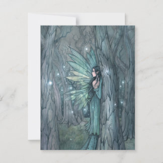 Dark Forest Fairy Mystieke Fantasy Art Briefkaart