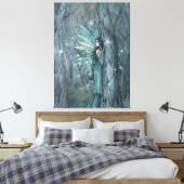 Dark Forest Fairy Mystieke Fantasy Art Canvas Afdruk (Insitu (Slaapkamer))
