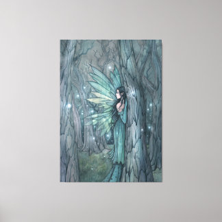 Dark Forest Fairy Mystieke Fantasy Art Canvas Afdruk