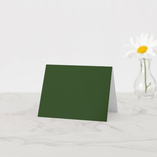 Dark Forest Green Note-Kaart Kaart (Kleine Plant)