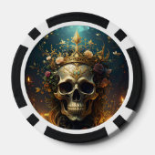 Dark Forest Skull Poker Chip (Achterkant)