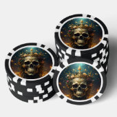 Dark Forest Skull Poker Chip (Opstapeling)