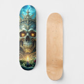 Dark Forest Skull Skateboard (Voorkant)