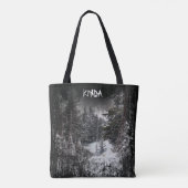Dark Forest | Snowy Forest  Tote Bag (Dos)