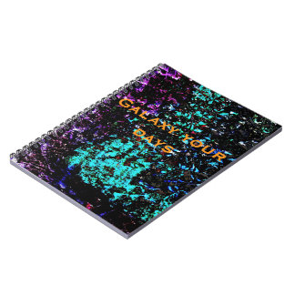 Dark galaxy abstract Spiral Photo Notebook,Dark Notitieboek