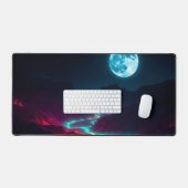 Dark Galaxy Moon Desk Mat – hemelse esthetiek van  (Keyboard & Muis)