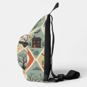 Dark ghost pattern sling bag (Rechts)