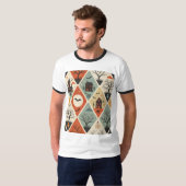 Dark ghost pattern t-shirt (Voorkant volledig)