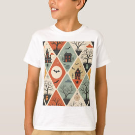 Dark ghost pattern t-shirt