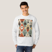 Dark ghost pattern t-shirt (Voorkant volledig)