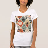 Dark ghost pattern t-shirt (Voorkant)