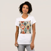 Dark ghost pattern t-shirt (Voorkant volledig)