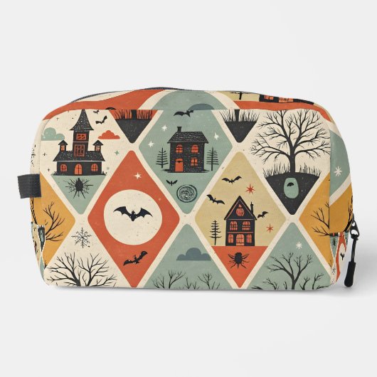 Dark ghost pattern toilettasje (Voorkant)