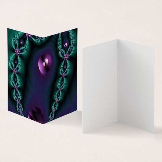 dark glowing fractal image visitekaartjes (Binnen en buitenkant)