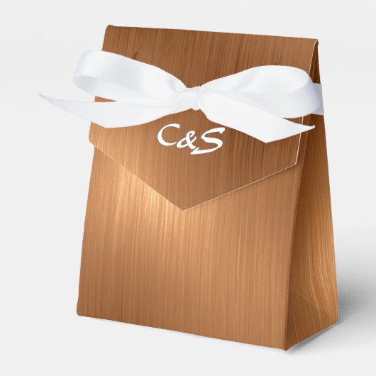 Dark Gold-gepersonaliseerde ventilatordozen Bedankdoosjes (Voorkant Zijde)