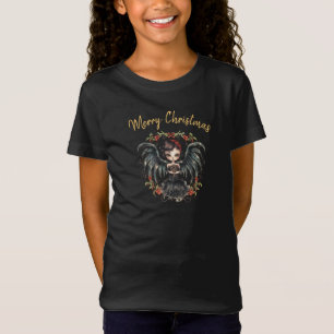 Dark Gothic Angel Christmas T-shirt