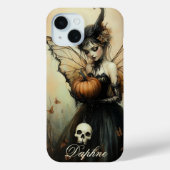  Dark Gothic Fairy Halloween, aangepaste naam Case-Mate iPhone Case (Achterkant)