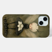  Dark Gothic Fairy met Flower Custom Name Case-Mate iPhone Case (Achterkant (horizontaal))