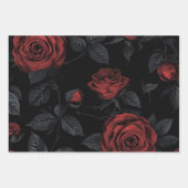 Dark Gothic Floral Decoupage Paper – Romantic Rose (Voorkant)