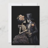 Dark  Gothic Halloween wedding invitation (Dos)