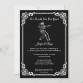 Dark Gothic Halloween wedding Invitation (Devant)