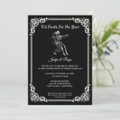Dark Gothic Halloween wedding Invitation (Debout devant)