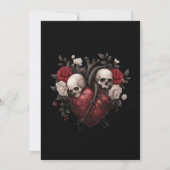 Dark  Gothic Halloween wedding invitation (Dos)