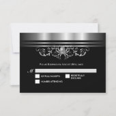 Dark Gothic Halloween Wedding RSVP (Devant)