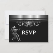 Dark Gothic Halloween Wedding RSVP (Dos)