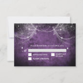Dark Gothic Halloween Wedding RSVP Card (Devant)
